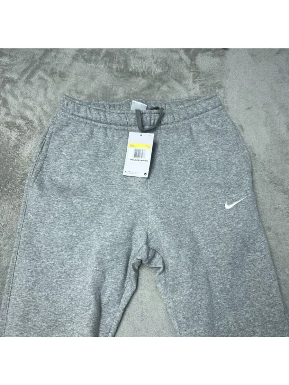 Nike Men's S Training Sweatpants Jogger Gray Cotton Blend e1715